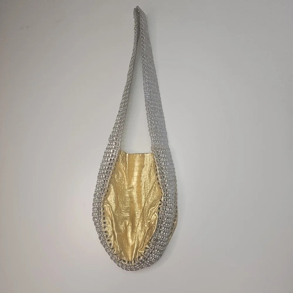 Dalaleo JAGGER SUPREME CROSSBODY HOBO IN REPURPOSED LEATHER - Picture 2 of 12